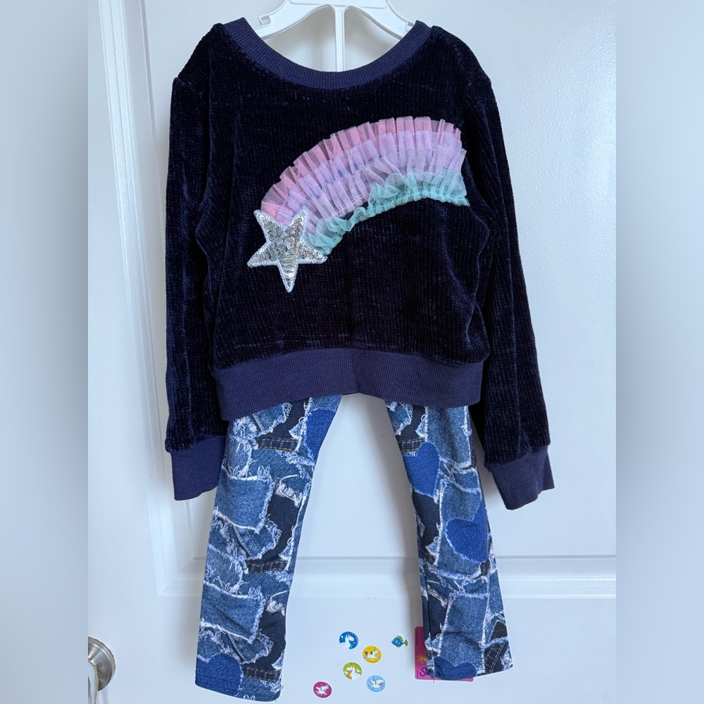 Blouse and Leggings Outfit for girls 4-5T